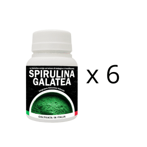 6 flaconi di Spirulina Galatea 60 compresse da 520 mg