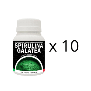 10 flaconi di Spirulina Galatea 60 compresse da 520 mg